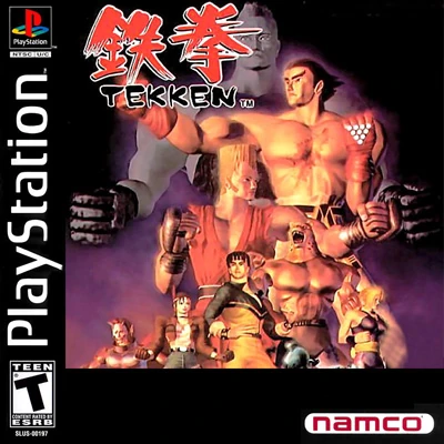 Capa do primeiro Tekken para Playstation 1
