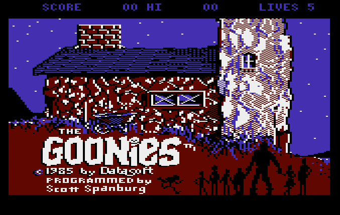 Tela de Abertura do game os Goonies