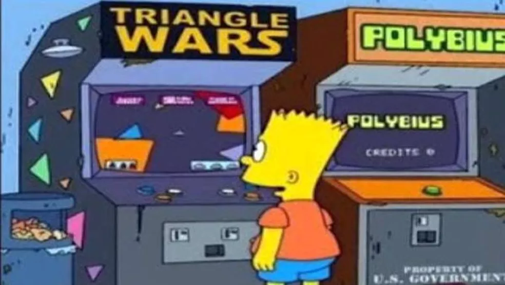 Até o desenho dos Simpsons retratou a máquina.  A máquina parece inocente… até você perceber que ela claramente não quer só suas moedas — quer sua atenção, seu tempo e talvez um pedacinho da sua sanidade como bônus.
