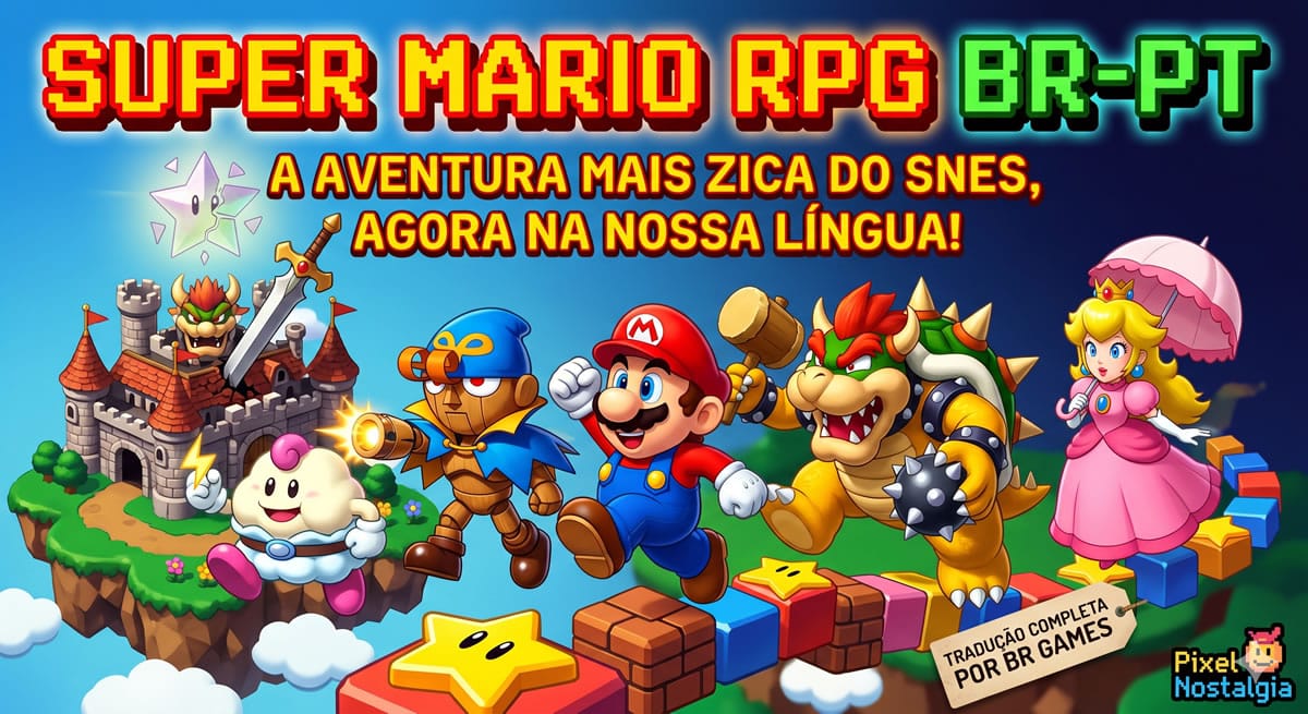 Super Mario RPG em português para Super Nintendo