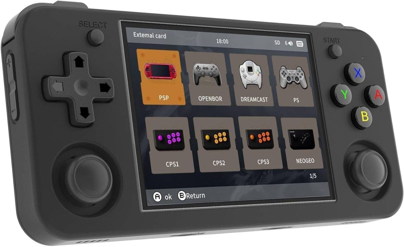 Um console portátil bem compacto mas poderoso.