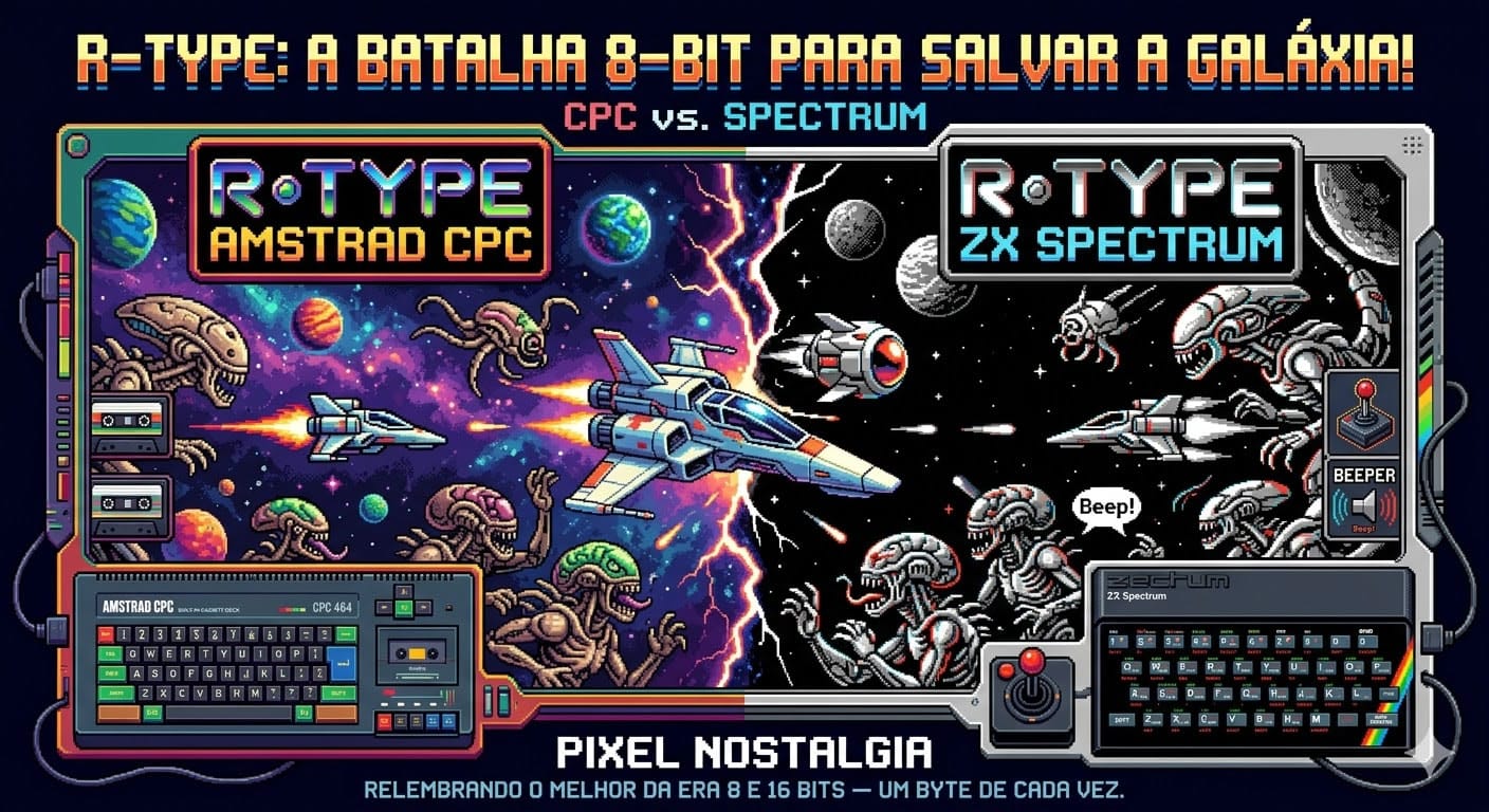 R-Type Amstrad CPC vs. ZX Spectrum: A Batalha 8-Bit! - Pixel Nostalgia