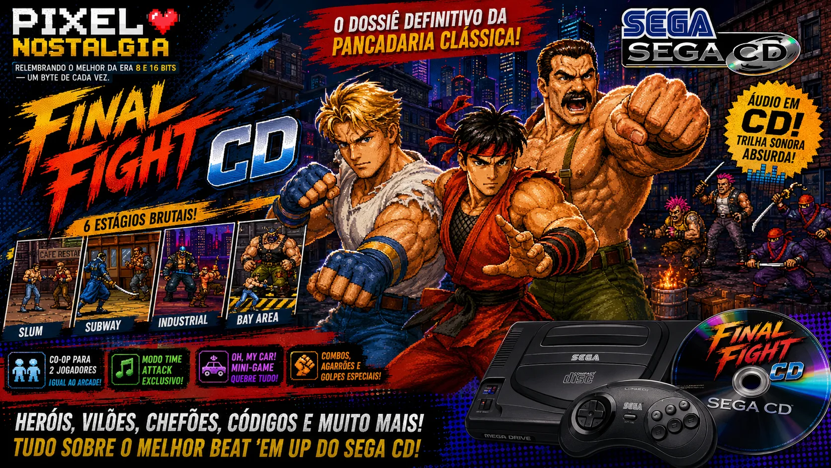 Catapsexual Urge Motivation CDパッチ Final Fight CD: A Versão Definitiva do Clássico da Capcom no Mega