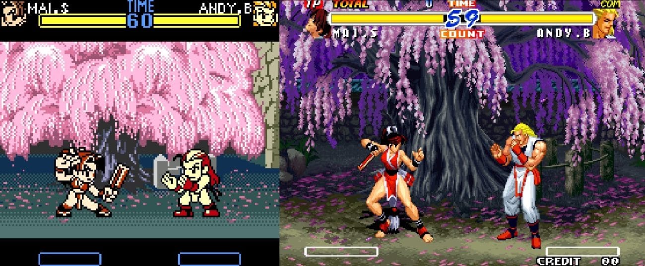 Versão portatil e a versão arcade que mais se aproxima desta versão.