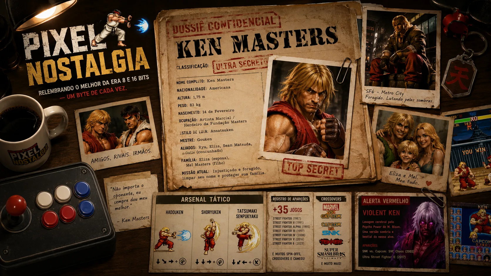 Ken Masters: O Dossiê Completo e Investigativo do Lutador (59