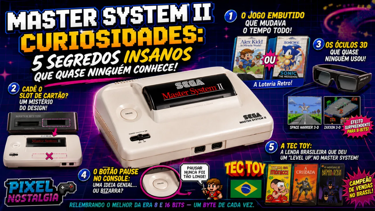 Master System II Curiosidades: 5 Segredos Que Você PRECISA
