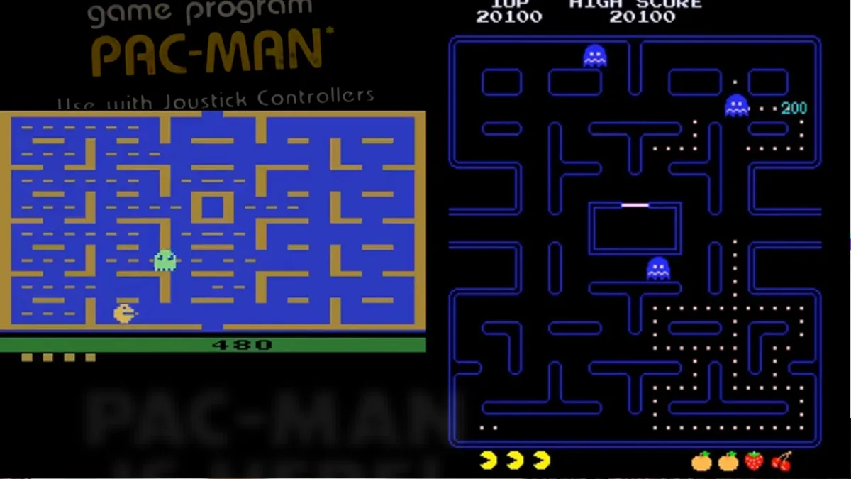 Versão Atari 2600 vs Versão Arcade