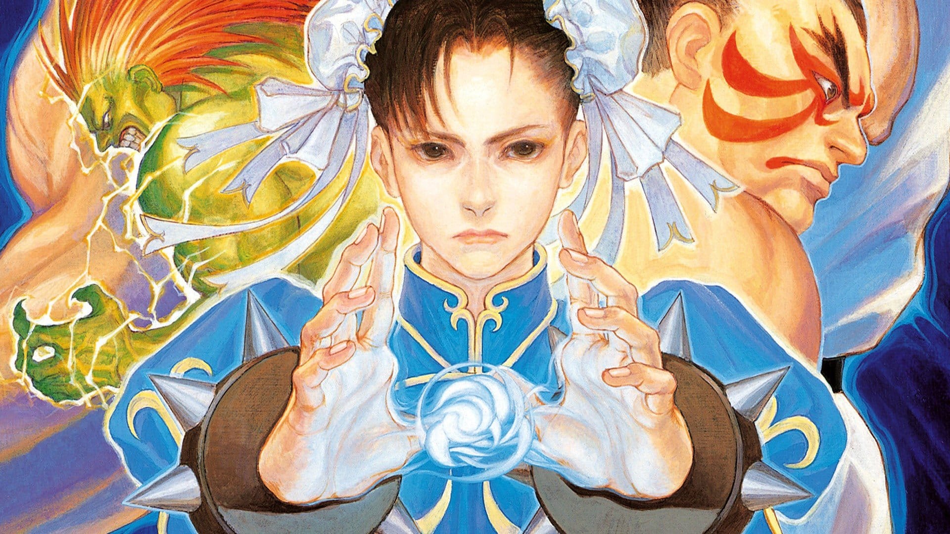 Imagem editada (cortada), da arte promocional e banners que viamos nos arcades de Street Fighter 2 Turbo (informação de cabeça com mais de 30 anos de delay então posso estar enganado).