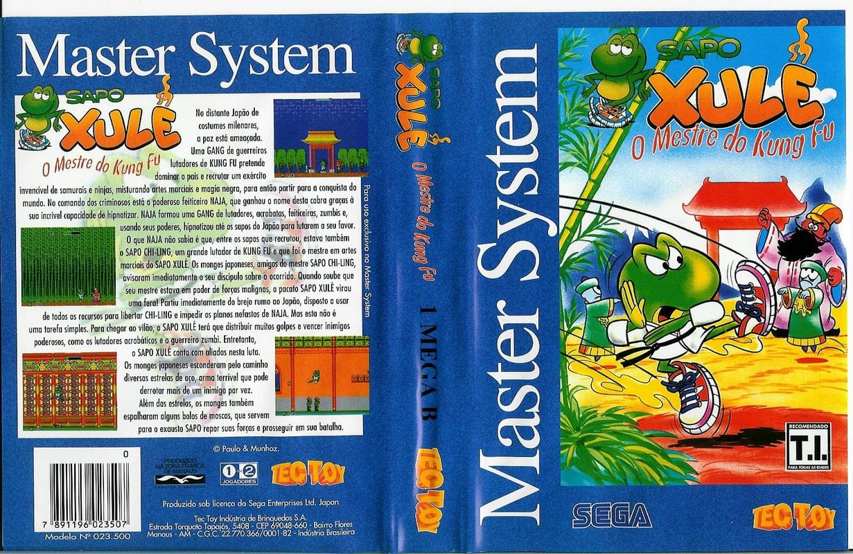Capa e contra-capa contando a história do jogo.