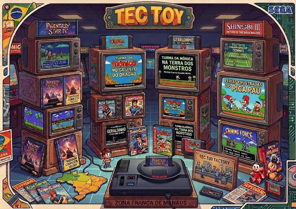 Tec Toy marcou presença com a SEGA no Brasil por muitos anos uma parceria que rendeu bons frutos.