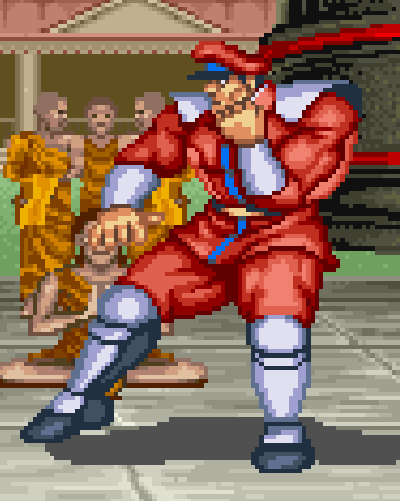 O surrador e detonador de fichas do Street Fighter 2.