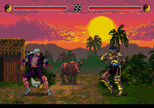 Uma Luta ao por do sol de um Vampiro contra um caçador de recompensas do futuro?
