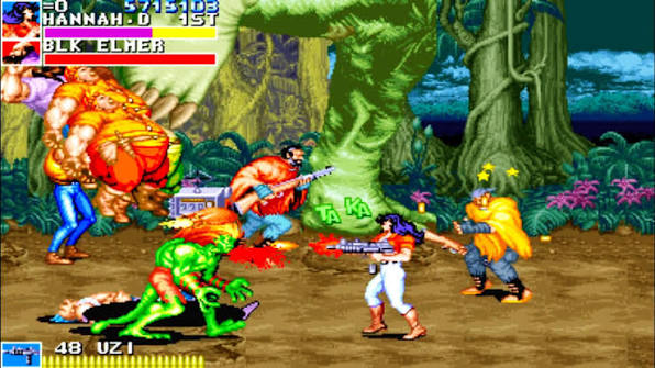 Tirando a cauda, temos um quase Blanka ai como inimigo!