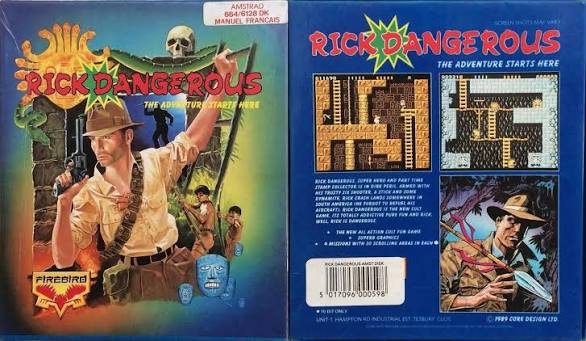 Capa e contracapa do jogo no Amstrad CPC