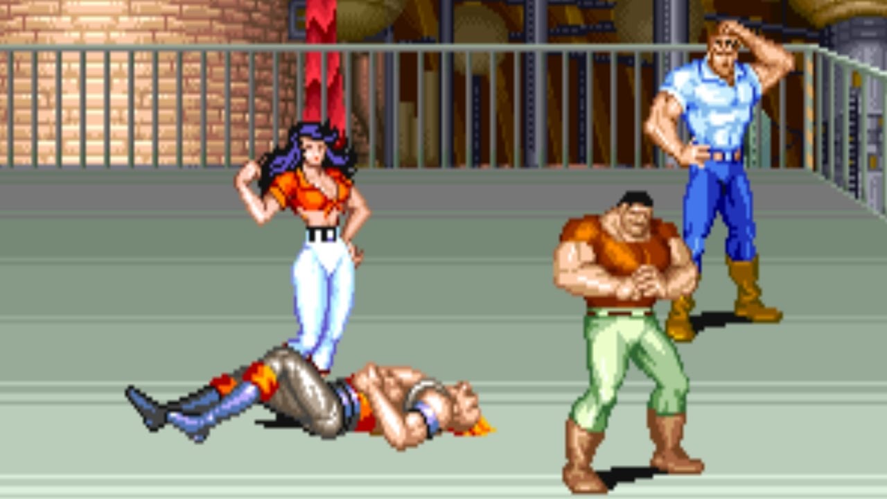 As poses de vitória tem de estar no final das fases senão o que seriam os beat 'em up de antigamente.